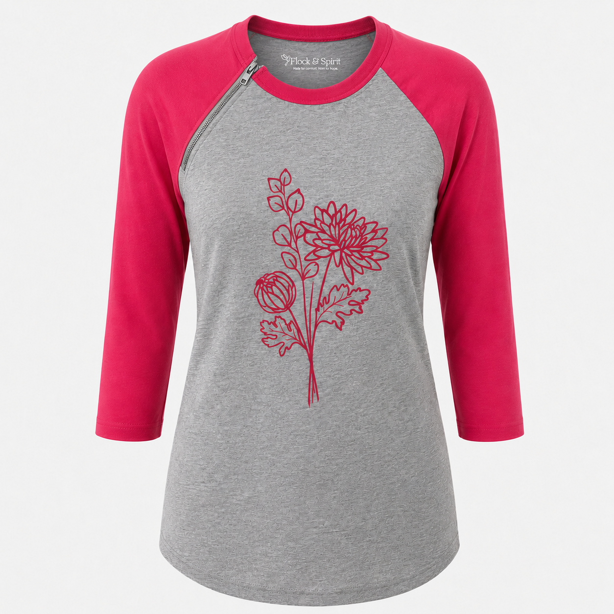 Birth Flower Collection | Chemo Port Access Shirt
