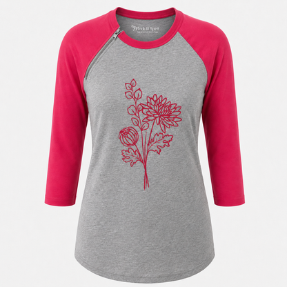 Birth Flower Collection | Chemo Port Access Shirt