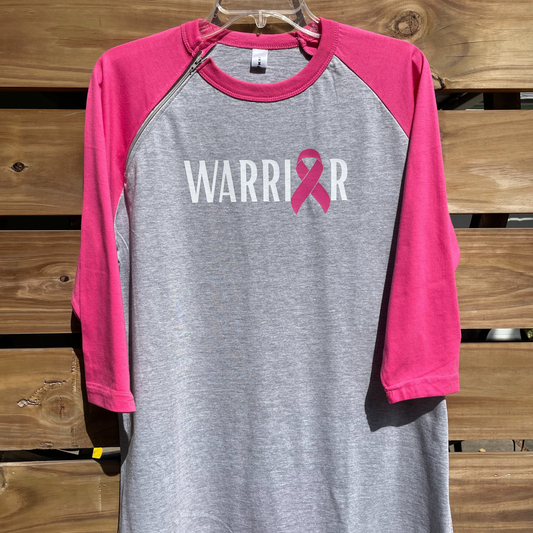 Warrior Pink Raglan Port Access Shirt Zipped